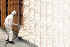 spray foam insulation wall long island